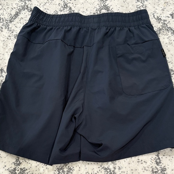 Men's Layer 8 Navy and Tan Shorts - Picture 7 of 8